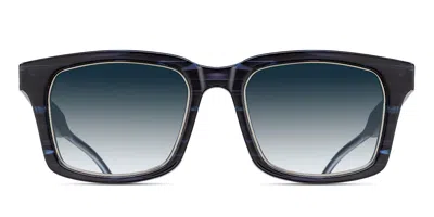 Matsuda M1040 Bld Men's Sunglasses Blue Size 54 In Blue Demi Horn