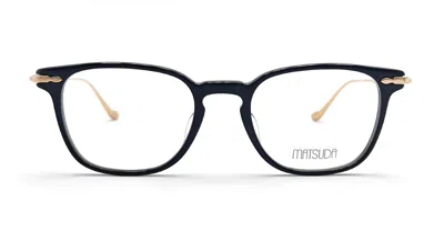 Matsuda M2052 - Black / Brushed Gold Rx Glasses In Black/gold