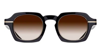Matsuda M2055 Blk-bg Men's Sunglasses Black Size 48 In White