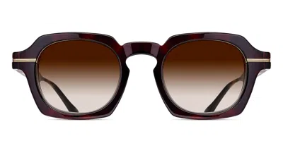 Matsuda M2055 Dto-ag Men's Sunglasses Tortoiseshell Size 48 In Brown