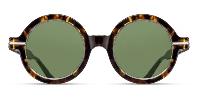 Matsuda M2059 Tot-bs Men's Sunglasses Tortoiseshell Size 48 In Metallic