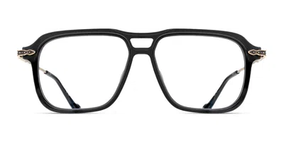 Matsuda M2062 Mbk-bg Men's Glasses Black Size 56 - Free Lenses - Blue Light Block Available In Matte Black,brushed Gold