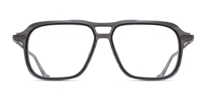 Matsuda M2062 Mgs-mbk Men's Glasses Grey Size 56 - Free Lenses - Blue Light Block Available In Matte Grey,stone Matte Black