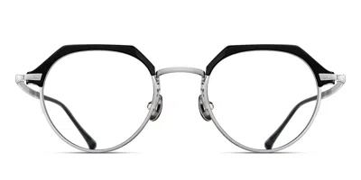 Matsuda M2064 Blk-bs Men's Glasses Black Size 48 - Free Lenses - Blue Light Block Available In Black,brushed Silver