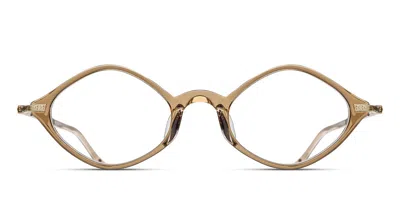 Matsuda M2066 Cml-bg Men's Glasses Brown Size 47 - Free Lenses - Blue Light Block Available In Caramel,brushed Gold