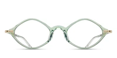 Matsuda M2066 Mig-pg Men's Glasses Green Size 47 - Free Lenses - Blue Light Block Available In Mint Green,pale Gold
