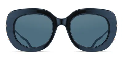 Matsuda M2069 Dnc Men's Sunglasses Blue Size 49 In Transparent Dark Navy Blue