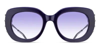 Matsuda M2069 Dp Men's Sunglasses Purple Size 49 In Deep Purple