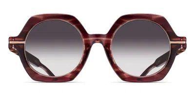 Matsuda M2072 Bds-rg Men's Sunglasses Burgundy Size 48 In Burgundy Striped,rose Gold