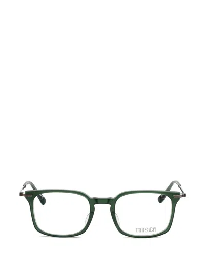 Matsuda M2077 Square-frame Glasses In Green