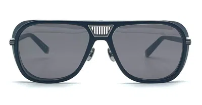 Matsuda M3023 V2 - Antique Silver / Matte Black Sunglasses