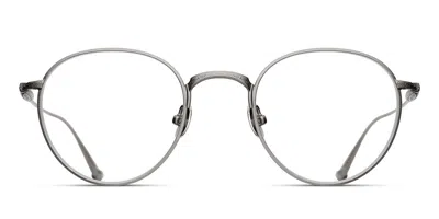 Matsuda M3085 As Men's Glasses Silver Size 48 - Free Lenses - Blue Light Block Available In Antique Silver