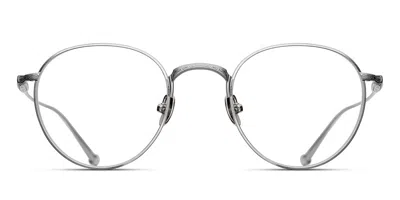 Matsuda M3085 Bs Men's Glasses Silver Size 48 - Free Lenses - Blue Light Block Available In Brushed Silver