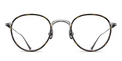 Matsuda M3085-i Bs-kht Men's Glasses Tortoiseshell Size 47 - Free Lenses - Blue Light Block Available In Brushed Silver,khaki Tortoise