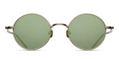 Matsuda M3087 Ag Men's Sunglasses Gold Size 46 In Antique Gold