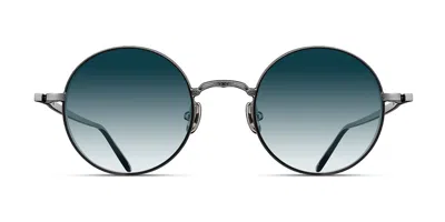 Matsuda M3087 Rtm Men's Sunglasses Blue Size 46 In Ruthenium,blue