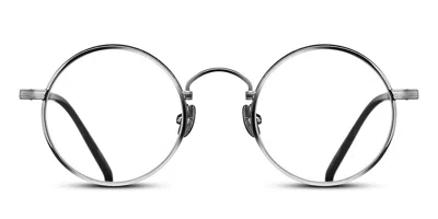 Matsuda M3100 Pw-mbk Men's Glasses Silver Size 47 - Free Lenses - Blue Light Block Available In Palladium,white,matte Black