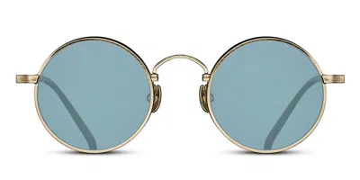 Matsuda M3100 Sun Bg-mbk Occhiali Da Sole Oro Per Uomo In Brushed Gold,matte Black