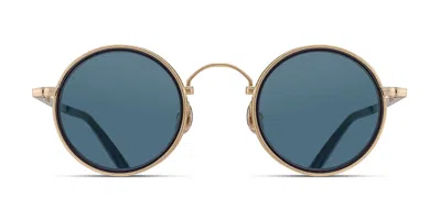 Matsuda M3100-i Bg-mbk Occhiali Da Sole Oro Per Uomo In Brushed Gold,matte Black