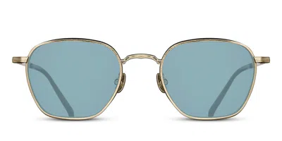 Matsuda M3101 Sun Bg-mbk Occhiali Da Sole Oro Per Uomo In Brushed Gold,matte Black