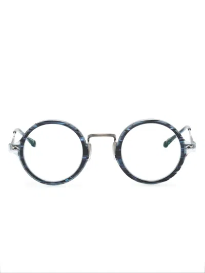 Matsuda M3127 Round-frame Glasses In Blue