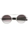 Matsuda Silver M3128 Sunglasses In Schwarz