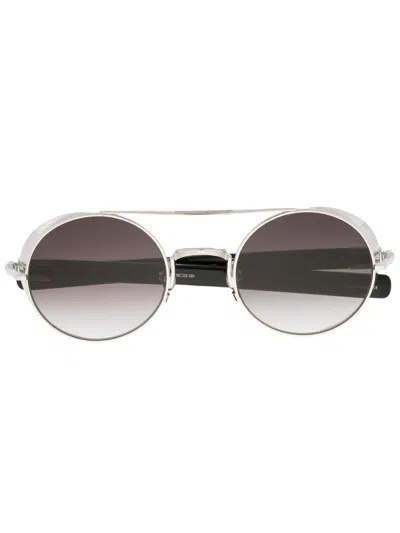 Matsuda Silver M3128 Sunglasses In Palladium White - Bl
