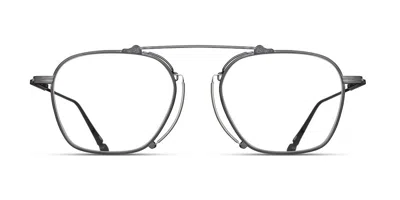Matsuda M3129 Mbk Men's Glasses Silver Size 51 - Free Lenses - Blue Light Block Available In Matte Black,antique Silver