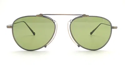 Matsuda M3130 - Antique Gold Sunglasses In Green