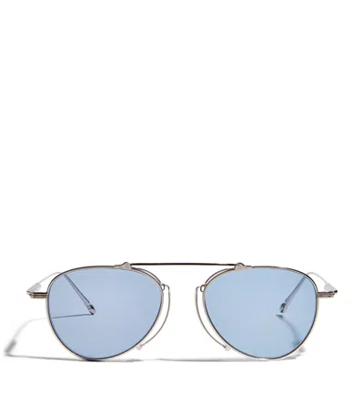 Matsuda M3130 Aviator Sunglasses In Metallic