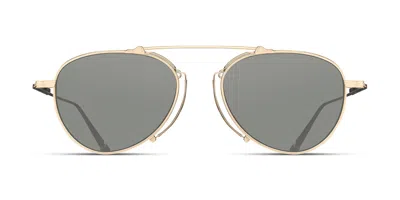 Matsuda M3130 Bg Occhiali Da Sole Oro Per Uomo In Brushed Gold