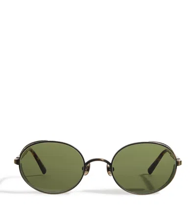 Matsuda M3137 Round Sunglasses In Black