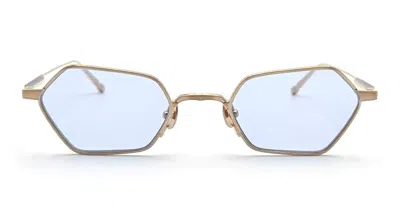 Matsuda M3138 - Brushed Gold Sunglasses In Blue