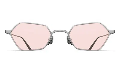 Matsuda M3138 Bs Occhiali Da Sole Argentati Per Uomo In Brushed Silver