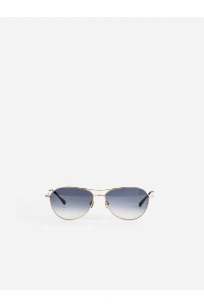 Matsuda M3139 Aviator Sunglasses In Gold