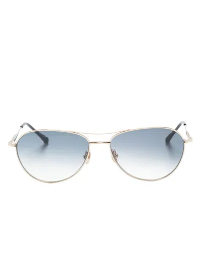 Matsuda M3139 Pilot-frame Sunglasses In Gold