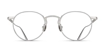 Matsuda M3140 Pw Men's Glasses Silver Size 47 - Free Lenses - Blue Light Block Available In Palladium,white