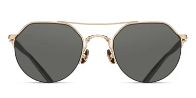 Matsuda M3141 Bg Occhiali Da Sole Oro Per Uomo In Brushed Gold
