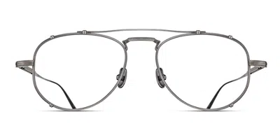 Matsuda M3142 As Men's Glasses Silver Size 52 - Free Lenses - Blue Light Block Available In Antique Silver