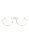 Matsuda M3142 Geometric-frame Glasses In 金色