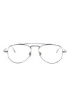 Matsuda M3142 Pilot-frame Glasses In Silver
