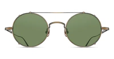 Matsuda M3143 - Antique Gold / Sage Green Lens Glasses