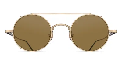 Matsuda M3143 Bg Occhiali Da Sole Oro Per Uomo In Brushed Gold