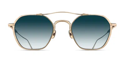 Matsuda M3145 Bg Occhiali Da Sole Oro Per Uomo In Brushed Gold