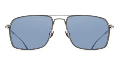 Matsuda M3146 As Occhiali Da Sole Argentati Per Uomo In Antique Silver
