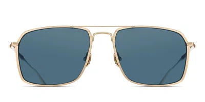 Matsuda M3146 Bg Occhiali Da Sole Oro Per Uomo In Brushed Gold