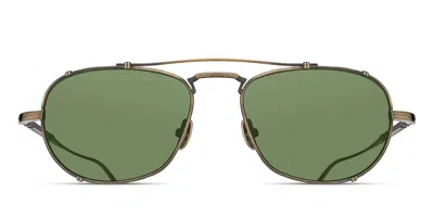 Matsuda M3151 Ag Men's Sunglasses Gold Size 54 In Antique Gold