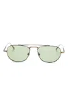 Matsuda M3151 Metal Oval-frame Sunglasses In Gold