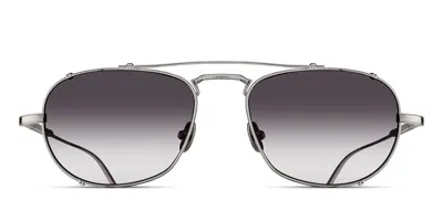 Matsuda M3151 Pw Men's Sunglasses Silver Size 54 In Palladium,white