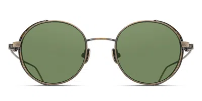 Matsuda M3152 Ag Men's Sunglasses Gold Size 48 In Antique Gold